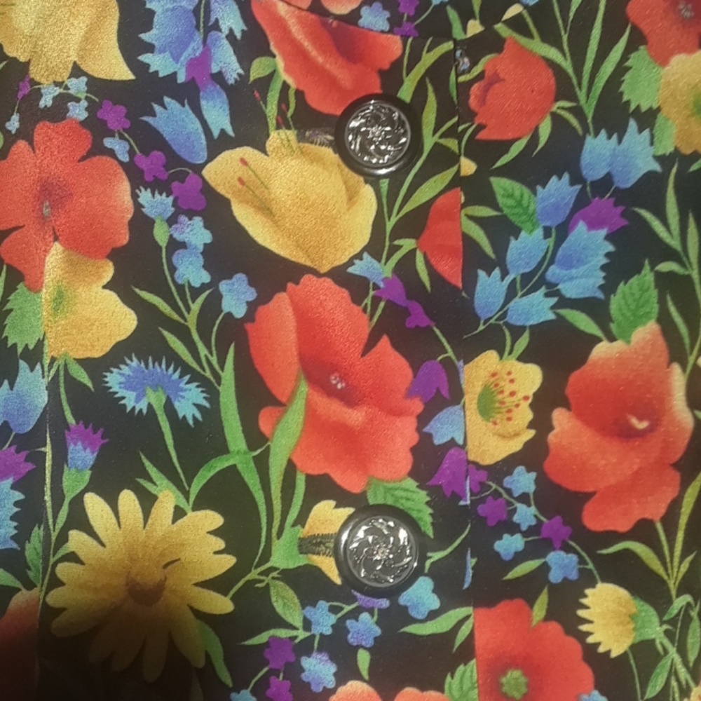 Vintage Floral Top see tag for size